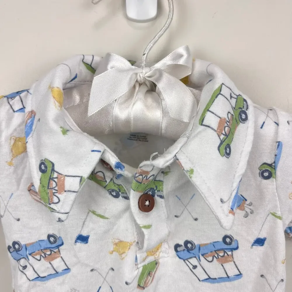 Milkberry Bamboo Golf Polo Bodysuit 6-9 Months